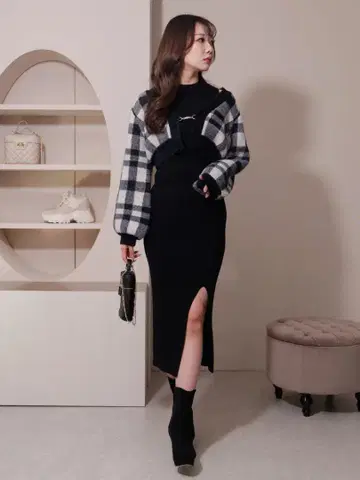 LIP SERVICE 멀티 패턴 앙상블 원피스