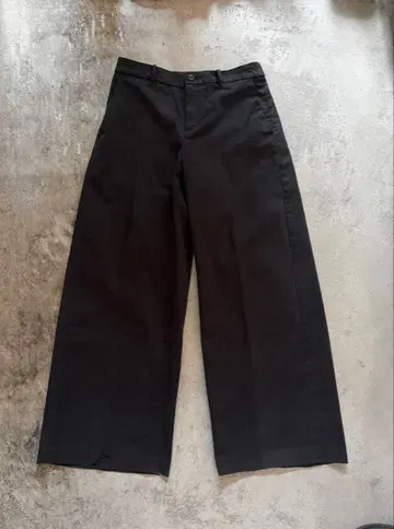 블랙 배기 와이드 슬랙스 코튼지 모드 archive