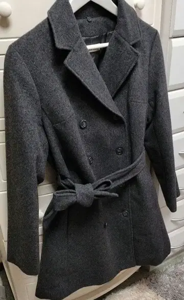 미츠코시 이세탄 마르쉐 앙제리 여성용 코트 다크 그레이