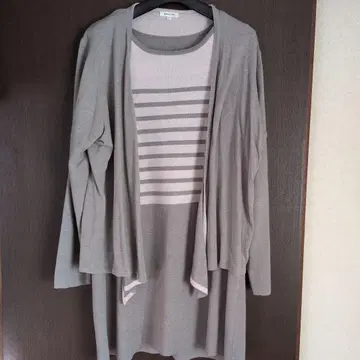 ensuite 스트라이프 튜닉 가디건 세트 사이즈 6