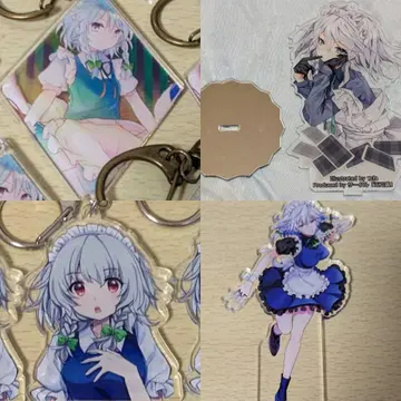 동방Project 이자요이 사쿠야 아크릴 스탠드 아크릴 키링 묶음 판매