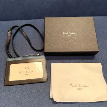 명찰 케이스 네임택 사원증 PaulSmith 남성용 천연 가죽 바이컬러