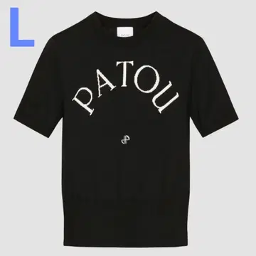 새상품 PATOU 반팔 니트 블랙 L