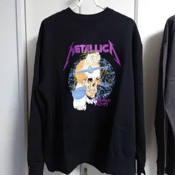 새상품 메탈리카 3L 트레이닝복 Damaged Justice 풀오버