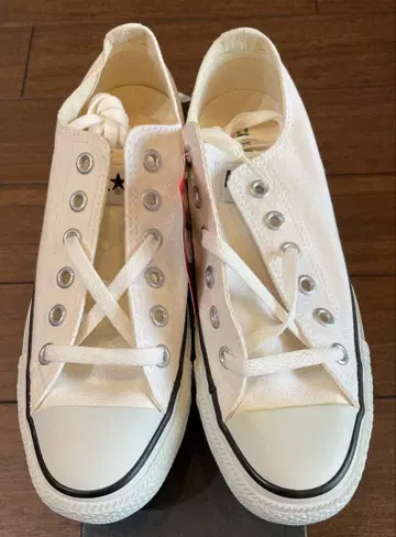 미사용 컨버스 올스타 컬러즈 OX 화이트 24.5cm