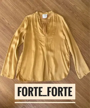[ 새상품급 ] forte_forte 골드 긴팔 셔츠 봄옷