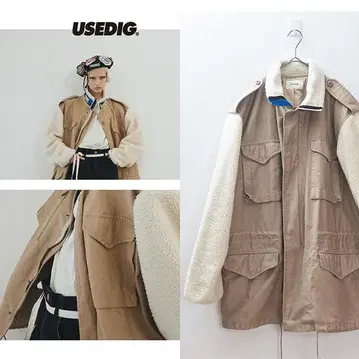 [ 상태 A ] usedig 보아 슬리브 필드 코트 / 사이즈 2