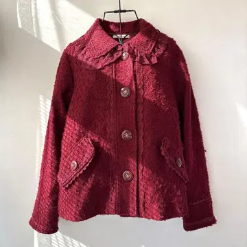 axes femme 버건디 코트 페어리 그런지 모리걸 걸리시