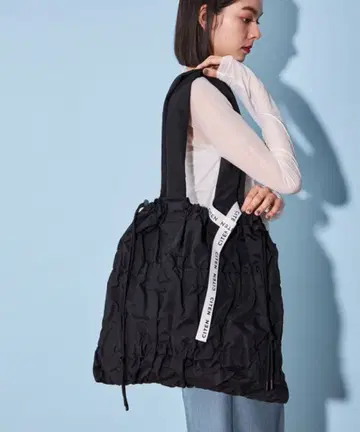 [ 새상품급 ] CITEN 셔링 토트백 블랙