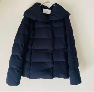 INED 이네드 다운 자켓 숏코트 숄카라 9호 다크 네이비