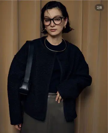 CLORE 클로레 테디 가디건 블랙