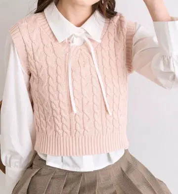 올리브 데 올리브 OLIVE des OLIVE 셔츠+베스트 세트