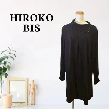 zA44 [XL] HIROKO BIS 튜닉 비대칭 넥
