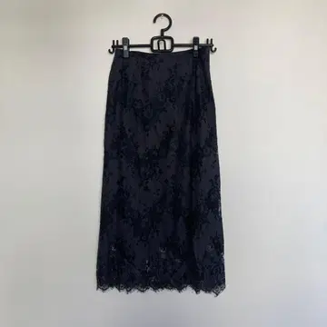 스픽 앤 스팬 레이스 스커트 블랙 36