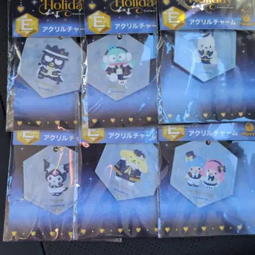 산리오 홀리데이 컬렉션 아크릴 참 6종 세트