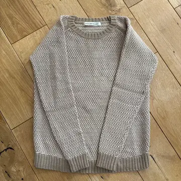 GREEN LABEL RELAXING 니트 스웨터 베이지 긴팔 S