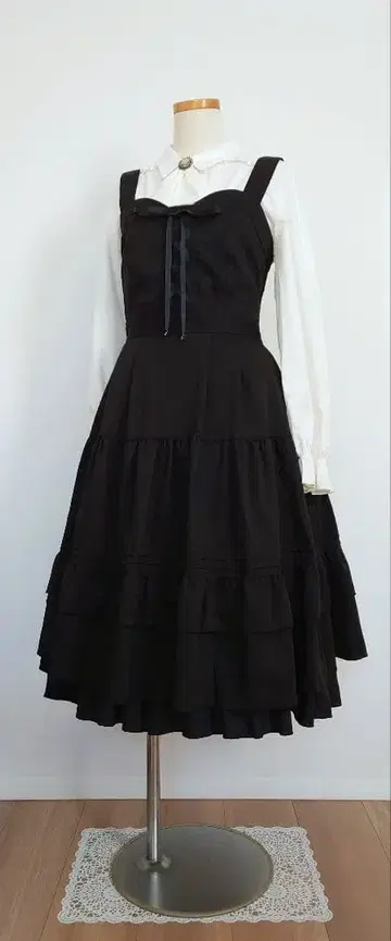 axes femme 스커트 블랙(레이스업)