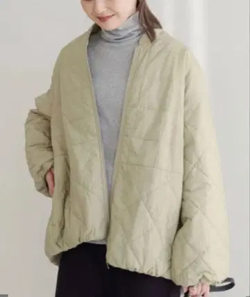 아메리칸 홀릭 킬포카 스퀘어 스티치 퀼트 코트