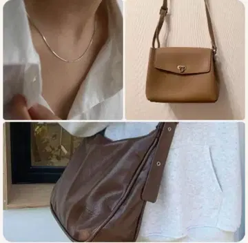 [새상품 3점] 토트백, 숄더백, 목걸이