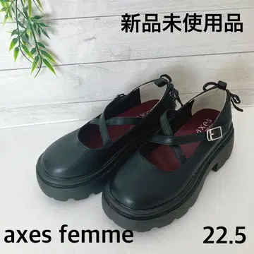 [ 미사용품 ] axes femme 스트랩 포함 로퍼 22.5