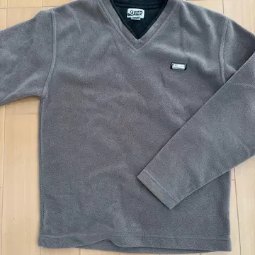 VOLCOM 그레이 V넥 플리스 자켓 S