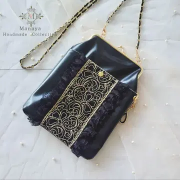 A4 가마구치 핸드메이드 미니백