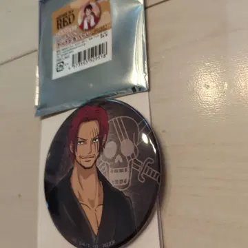 극락탕 미사용 새상품 ONE PIECE 샹크스 캔뱃지 1개