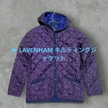 LAVENHAM 퀼팅 자켓 38 보라색 퍼플