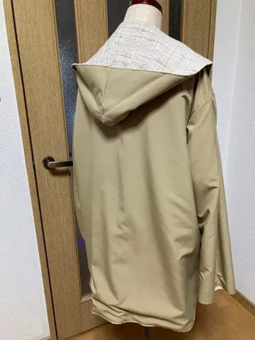 핸드메이드 후드 코트 리버서블