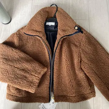 코트 무스탕 코트 지퍼 보아 블루종 / 시밀러룩 여성용