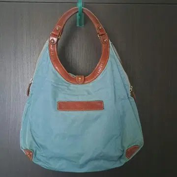 나일론 가죽 핸드백 파란색