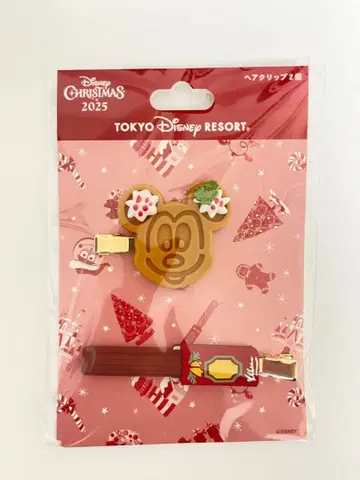 도쿄 디즈니 리조트 크리스마스 헤어 클립 세트