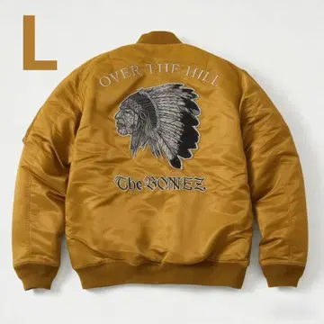 새상품 The Bonez 골드 MA-1 JESSE 착용 모델