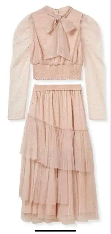 FURFUR 세퍼레이트 라메 튤 드레스