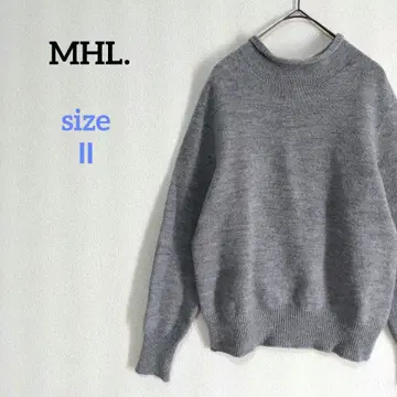 마가렛호웰엠에이치엘 미들 게이지 니트 모크넥 스웨터