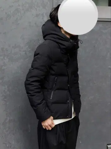 Lui's 화이트 구스 하이넥 다운 자켓