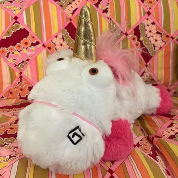 USJ 한정판 미니언 플러피 유니콘 봉제 인형