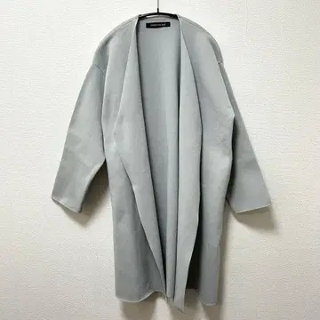 mizuiro ind 2024AW V넥 니트 자켓 라이트 그레이