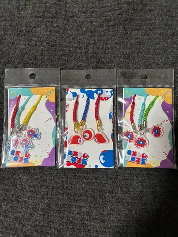 간사이 만박 미야쿠미야쿠 공유 스트랩 코미야쿠 족쇄 3개 세트 익명 배송