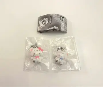 산리오 메지루시 액세서리 포근포근 스노우 키티 시나모롤 세트