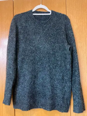 DENHAM 다크 그린 크루넥 스웨터