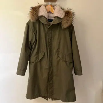 SHIPS 올리브 모즈 코트 36