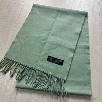 캐시미어 100% 머플러 잉글랜드제 라이트 그린