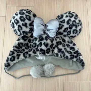 팬캡 레오파드 무늬 그레이