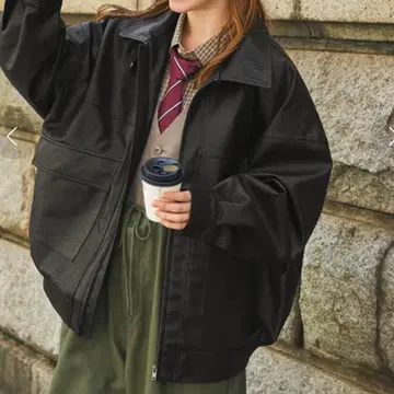 MONO-MART LADY'S 빈티지 스타일 인조 가죽 블루종