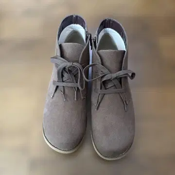 그레이 스웨이드 하이컷 부츠