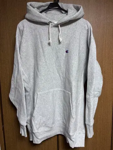 챔피언 리버스 위브 그레이 후드티 L 사이즈