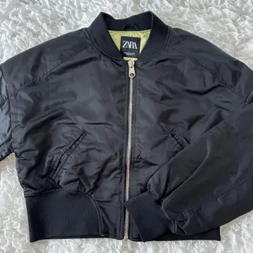 ZARA 블랙 MA-1 자켓 M