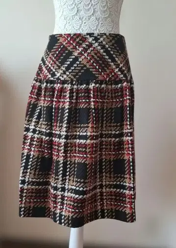 M'S GRACY 엠즈 그레이시 체크 무늬 스커트 사이즈 40