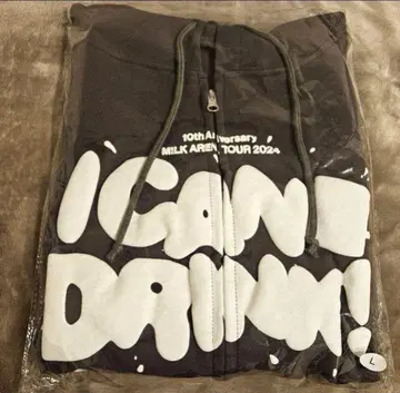 [미사용 새상품] M!LK 캔드리 너무 귀여운 지퍼 후드티 L 사이즈